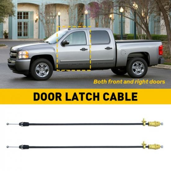 Front ide Door Handle Latch Cable Fit 2007-2014 Chevy Silverado GMC Sierra