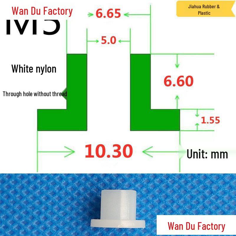 T-Shaped Nylon Insulating Bushing Spacer for M3-M35 Threads
