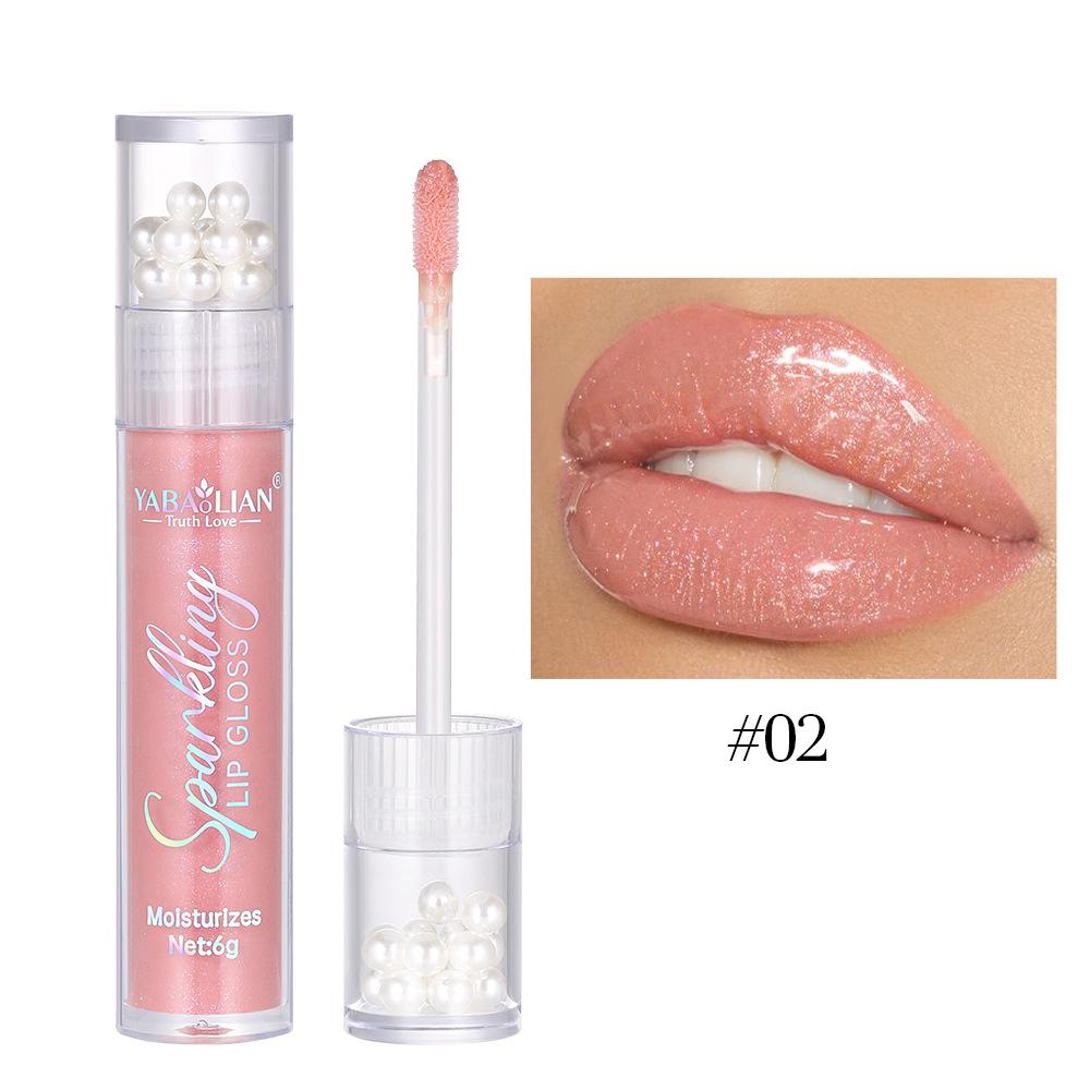Błyszczyk do ust Pearl Glitter Wodoodporny połyskujący błyszczyk do ust Hydra Moist Długotrwały cukierkowy kolor Seksowny błyszczyk do ust