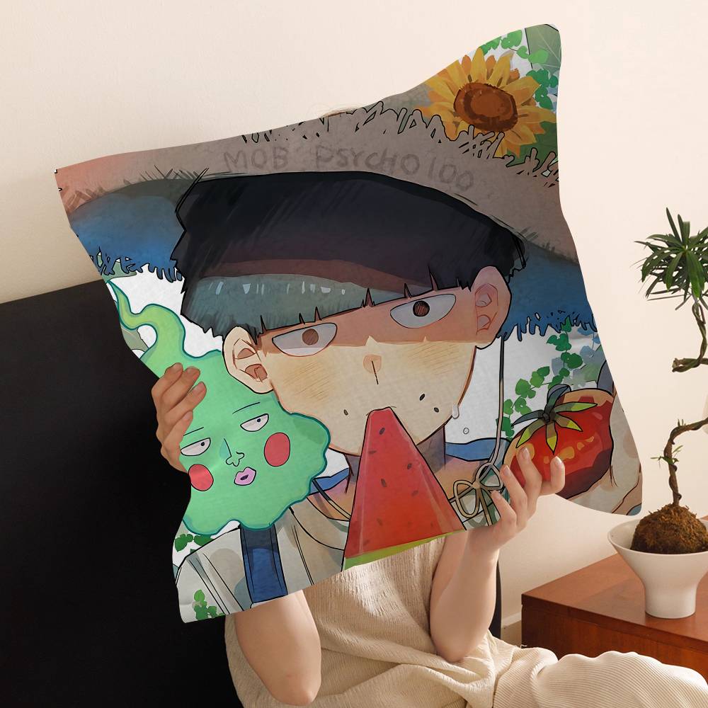Anime Mob Psycho 100 Pillow Anime Pillow Sofa Bed Head Pillow Cover Cushion Cover 45X45 Cm Fashion