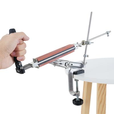 Knife Sharpener with 6 Whetstones 360 Degrees     Angle   Design Stainless Steel Knife Sharpeners Set Fixed-Angle High   Grinde