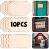 Unfinished Wood Boards Blank Wood Signs with Hanging Ropes Door Hanger DIY Wooden Sign Paintings Art Carving Crafts Wood Chips