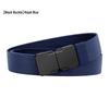 New Men's Breathable Elastic Woven Belt with Alloy Buckle