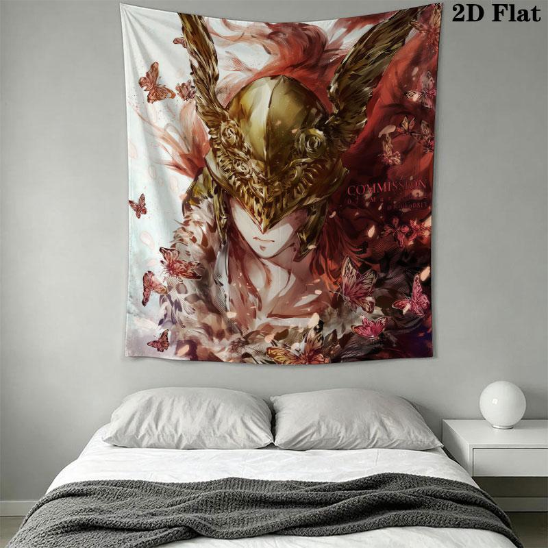 Malenia Fury Wall Hanging Printed Fabric Blanket Decorative Tapestries for Bedroom Living Room Home Decor