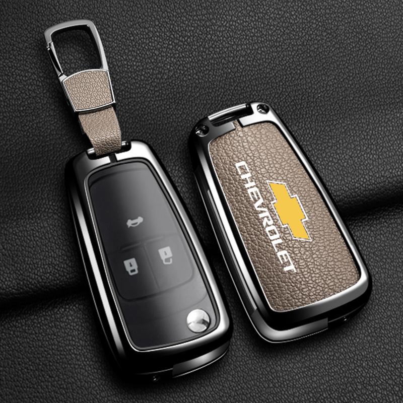For Chevrolet Onix Equino Orlando Cruze Spark Sonic Camaro Volt Bolt Trax Malibu Blazer Traverse Seeker Alloy Car Key Case Cover