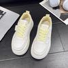 Mesh Shoes Women's Breathable Mesh Leather Platform White Shoes Summer New Single Mesh Sports Board Shoes Women