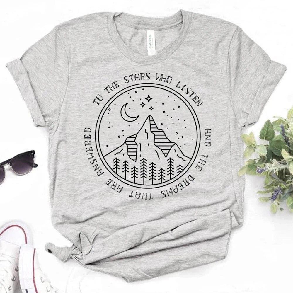 

Женская футболка Acotar в стиле Харадзюку, манга, одежда в стиле Харадзюку для девочек, одежда унисекс 4XL