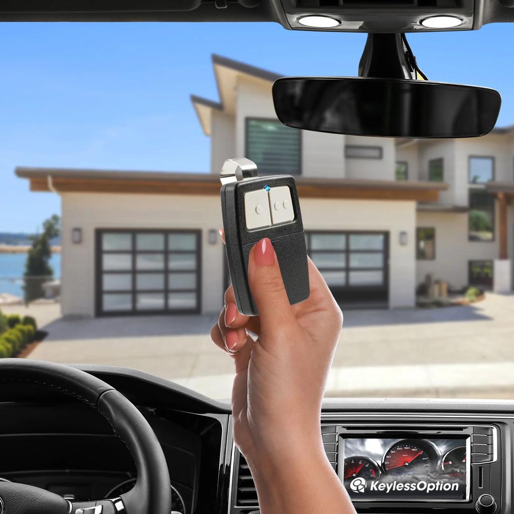 KeylessOption Universal Garage Door Remote Opener Compatible With,375LM 375UT KLIK1U