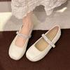 Comfortable and Versatile Light Mouth Word with Soft Sole Mary Jane Shoes Women's 25 Summer French Small Fragrant Retro Round Head Single Shoes