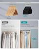 Velvet Hangers 50 Pack, Non-Slip Clothes Hangers, 17 X 8.3 Inches, Coat Hangers with Wide Shoulder Notches, Pants Bar