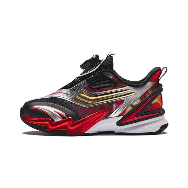 Anta Kids Round Toe Comfortable Versatile Trendy Anti-Kick Shock Absorption Low-Top Running Shoes Kids sneaker Red 312419961-3