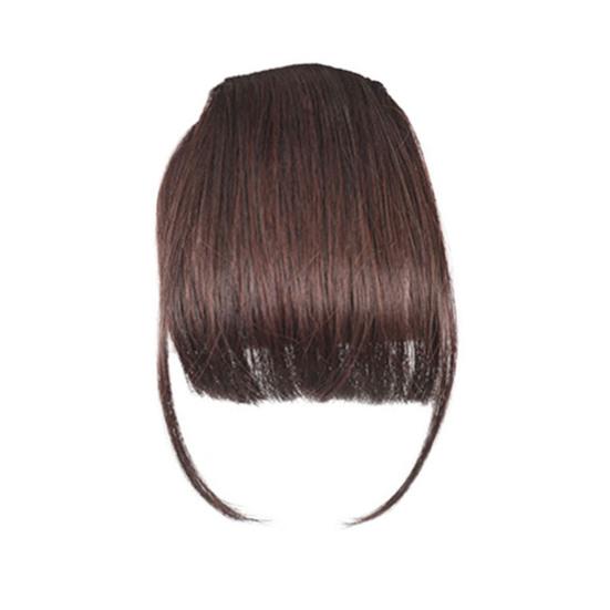 Frauen Clip-in Pony Natürliche Wispy Stirn Haar Extensions Faux Französisch Pony Mädchen