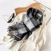 Imitation cashmere scarf new fashion versatile atmosphere tassel plaid scarf women's warm scarf