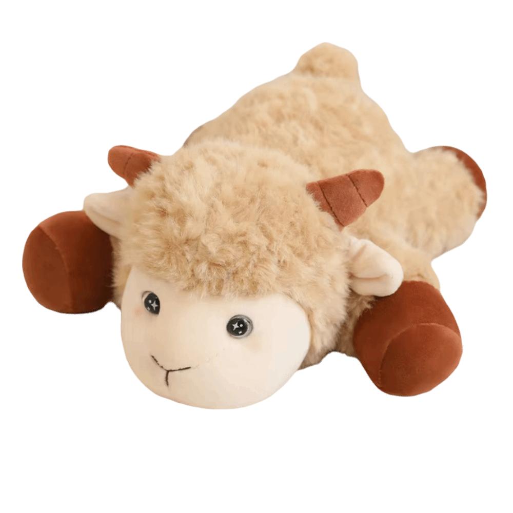 Stuffed Animal White Sheep Stuffed Doll Simulation Sheep Plush Toy  Home Decor 24cm коричневый