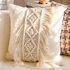 Luxury and Retro Bedroom Headboard Cushion Simple and Sophisticated High-Style Throw Pillow Cover Brown Color Sofa Cushion