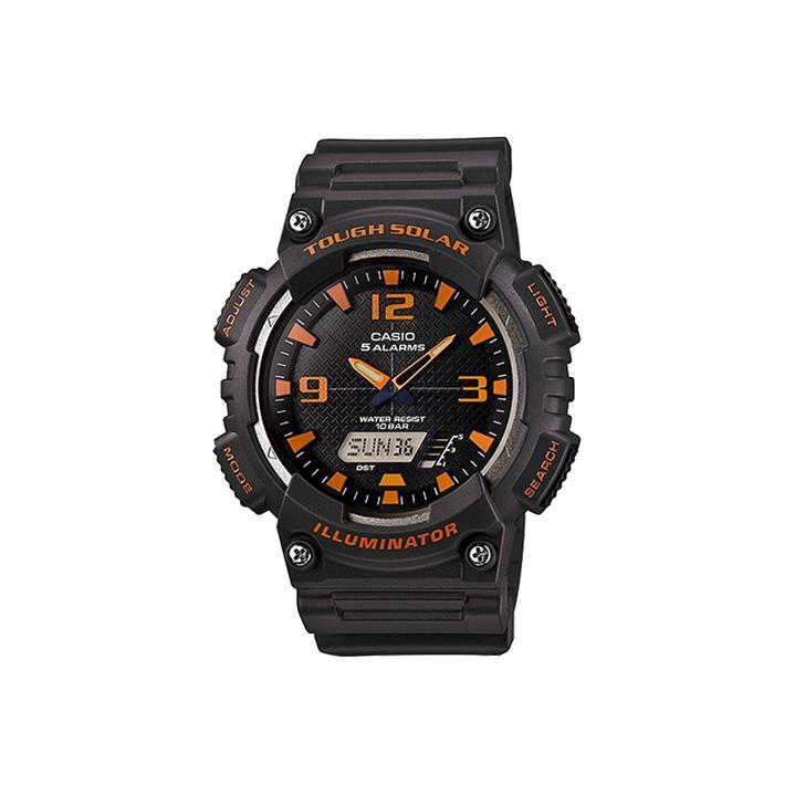 CASIO Men YOUTH Black Watch AQ-S810W-8A AQ-S810W-8A Black/Orange Dial