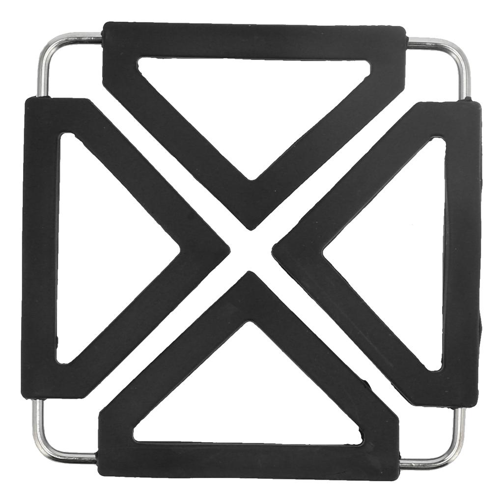 Silicone Trivet Mat Stainless Steel Hot Pot Holder NonSlip Coasters Heat Insulation Bowl Mats Foldable Table Pad Tableware Placemat for Hot Pans Bowls