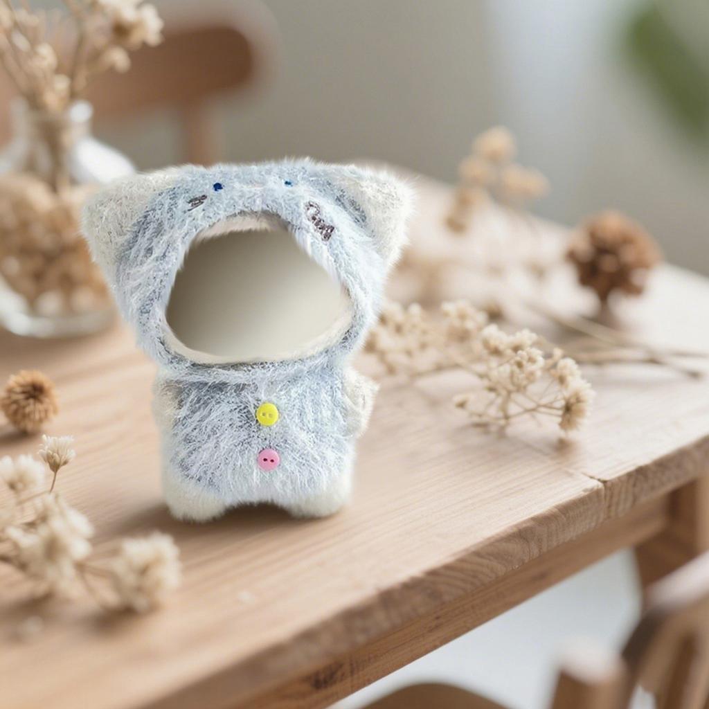 Doll Clothes Set 17cm Doll Accessories Love Heart Top Scarf Hat No Dolls