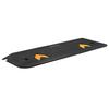 Upgraded Rubber Threshold Ramp, 1" Rise Wheelchair Ramp Doorway, Natural Curb Ramp Rated 33069 Lbs Load Capacity, Non-Slip Textured Surface Rubber