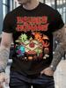 Unisex  New Summer Shortsleeved Tshirt with Dragonwood Pattern Loose Roundneck Style Casual and Trendy Versatile and Comfortable