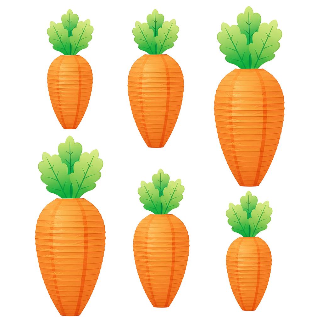 Paper Carrot Light Easter Hanging Ornament Easter Carrot Ornament For Indoor and Outdoor Decoration Festival Celebration