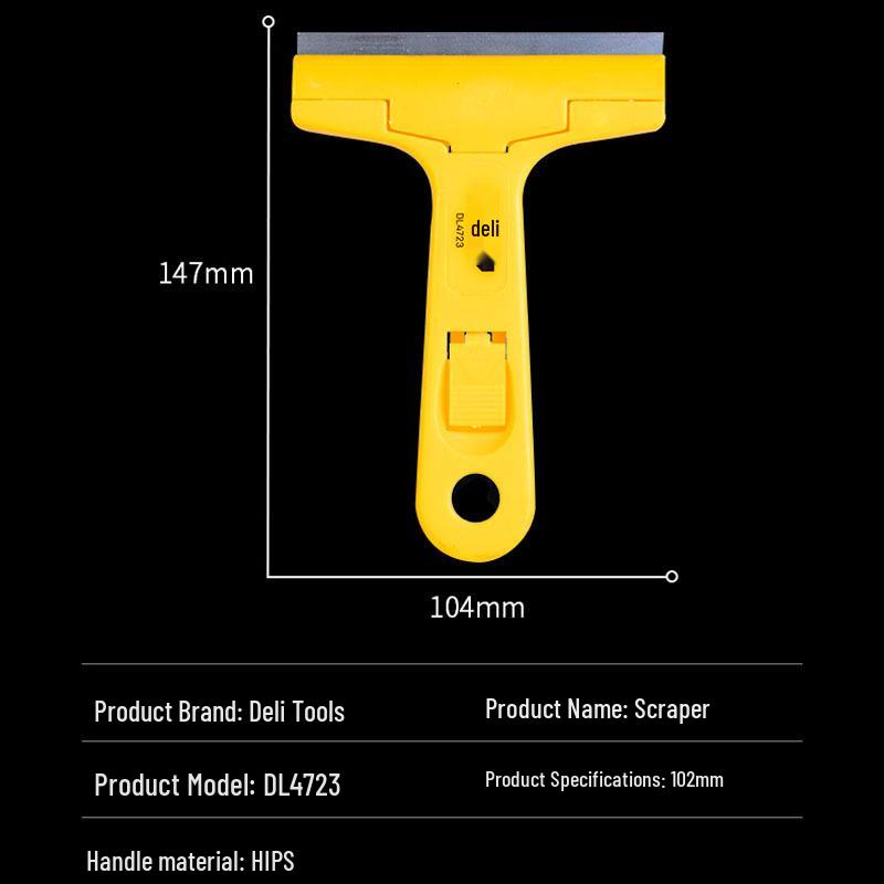 Deli Grout & Glue Remover: Multi-Purpose Cleaning Knife & Scraper DL4723 VI Scraper 102mm