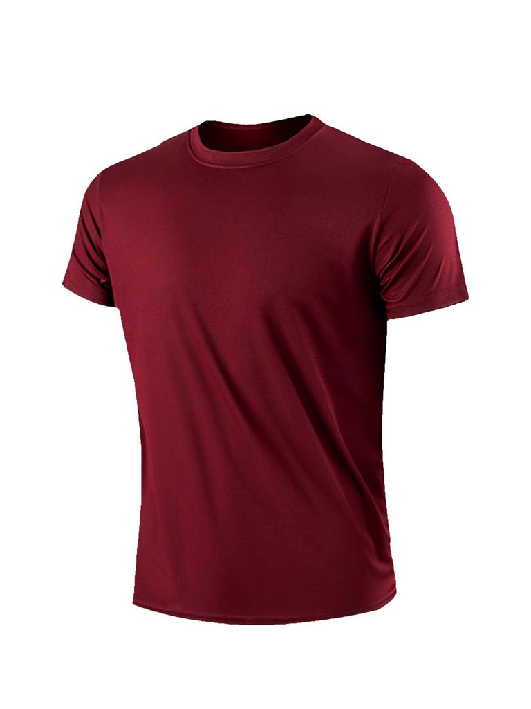 Men's Summer Sports Outdoor Jogging Top - American Style, Solid Multi-color, Versatile Fashion