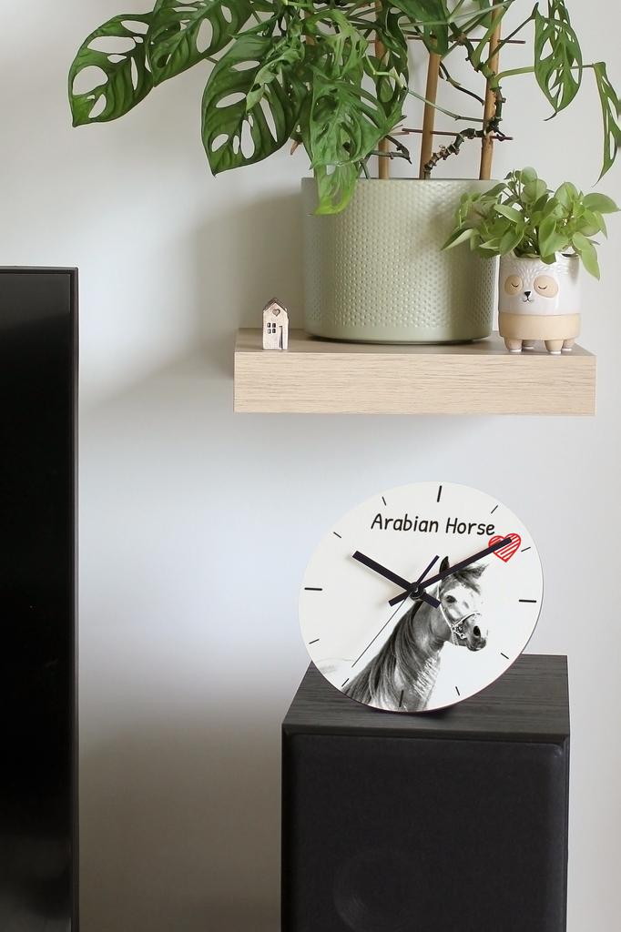 Arab Horse – Wall clock with a horse, shelf clock with a print | Art-Dog