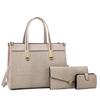 Retro Women's Bag Three-piece Shoulder Bag New Fashionable Crocodile Pattern Mother Bag Large Capacity Hand-held Crossbody Bag