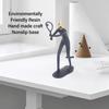 Resin Sports Man Tennis Sculpture,Fashion Resin Art Sports Man Figure Miniature Figurines Vivid Tennis Player Figurine for Modern Art