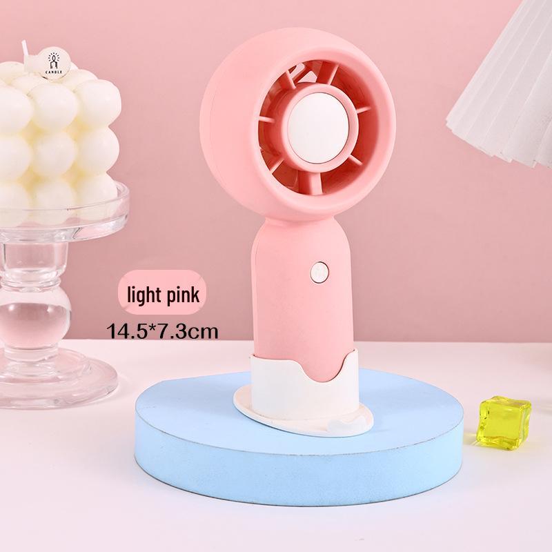 Portable USB Mini Fan - Silent Handheld & Desktop Fan for Travel or Study