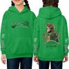 Kinder Langarm Lockerer Pullover Buchstabenaufdruck Kordelzug Kapuzen-Sweatshirt