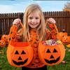 Fashionable Halloween Pumpkin Non-Woven Handbag - Personalized Candy Shopping Bag