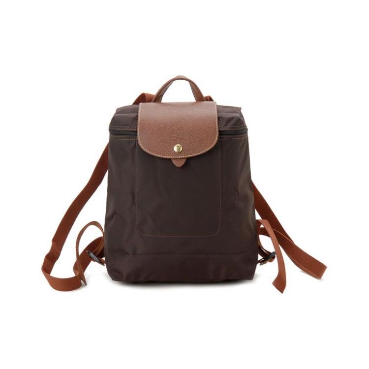 LONGCHAMP Le Pliage Canvas Backpack Women's Dark Sandalwood 1699089P81
