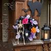 45 cm Seasonal Wreath for Door Wall Window or Porch Use with Dark Finish Round Shape and Entry Area Placement during Seasonal Change