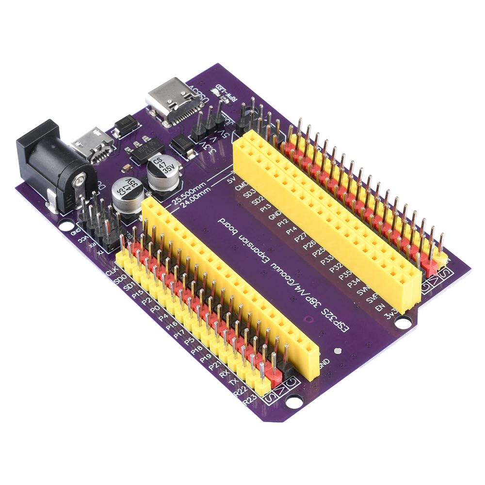 ESP11/ESP11-S Development Extension Board 18-Pin With Triple Power Input (Type-C/Micro USB/DC) for Stable DIY Applications
