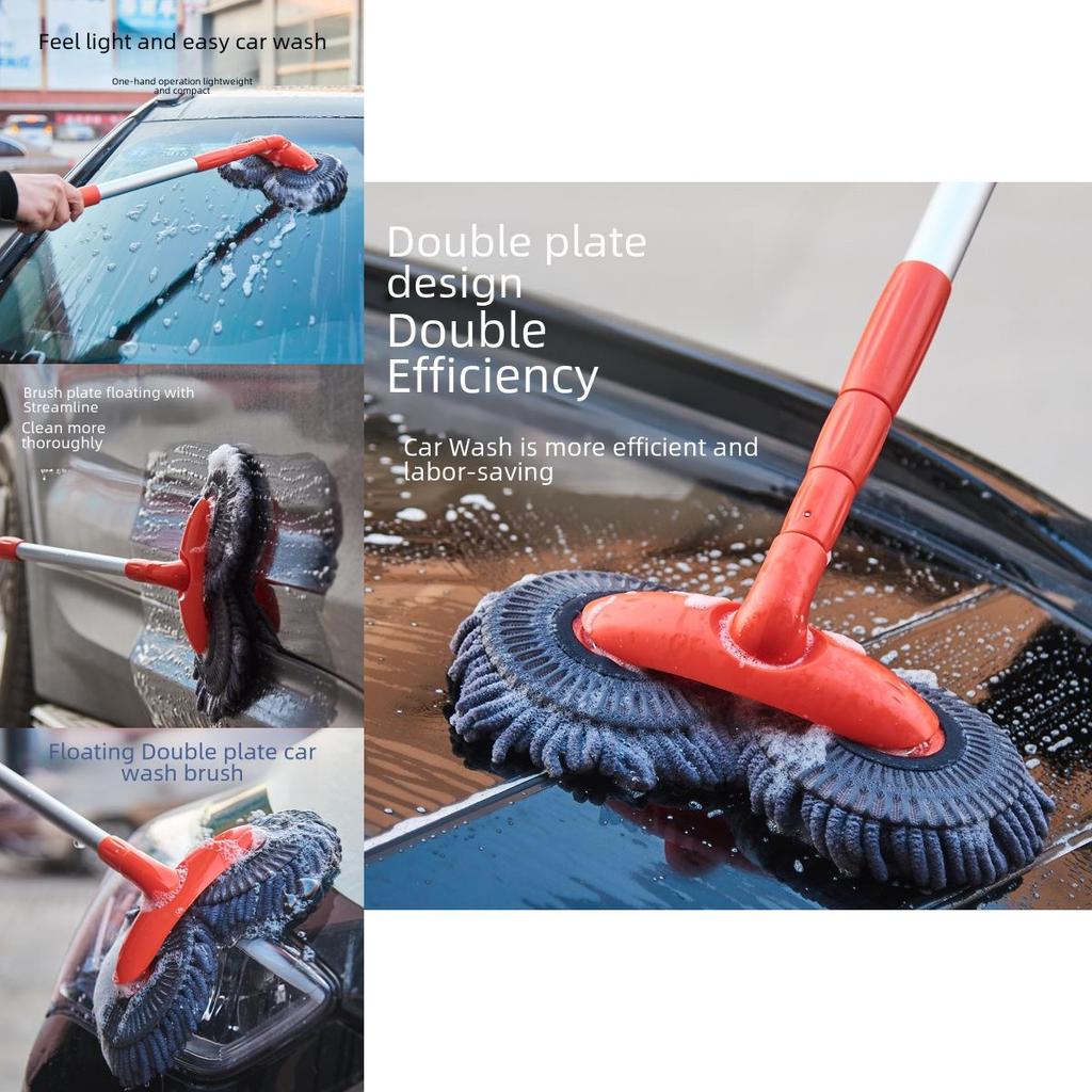 Car Cleaning Uk Telescopic  Brush Car Wash Brush Mop Long Handle Microfiber