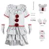 Costume da Cosplay da Clown It per Bambini e Adulti, Costume di Pennywise per Cosplay di Halloween, Abito da Spettacolo del Clown It