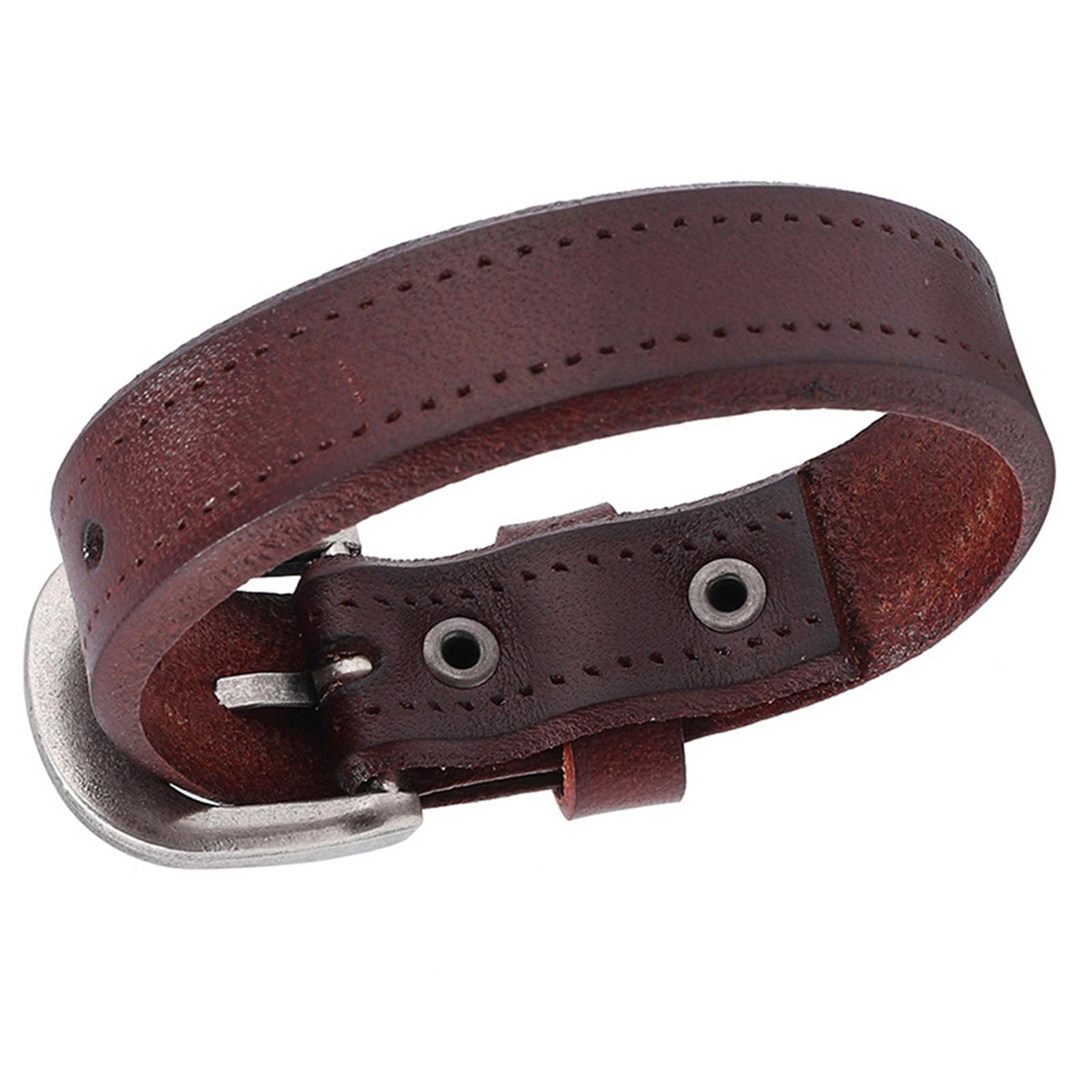 

Многофункциональный браслет из бисера и кожи, модный браслет на запястье, регулируемый браслет, подходит для вечеринок и повседневных выходов. темно-синий