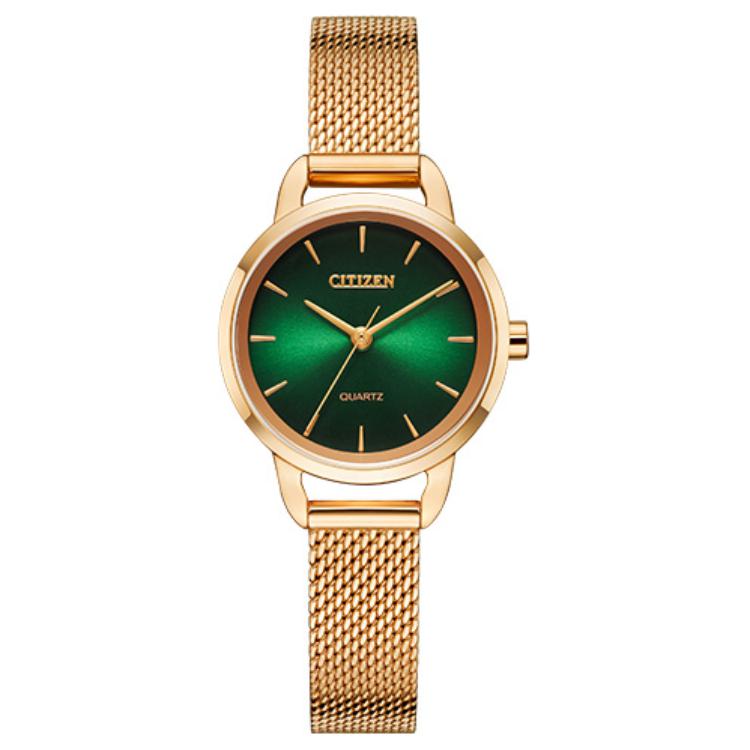 

CITIZEN Quartz Movement Stainless Steel Strap Watch Women s Watch Green Dial EQ3003-50W EQ3003-50W