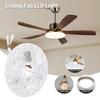 1Pcs Ceiling Fan Led Light 110V 220V 3000K 4200K 6500K 5.3 Inch Led Light Retrofit Kit 3 Color Dimmable Memory Function For Home