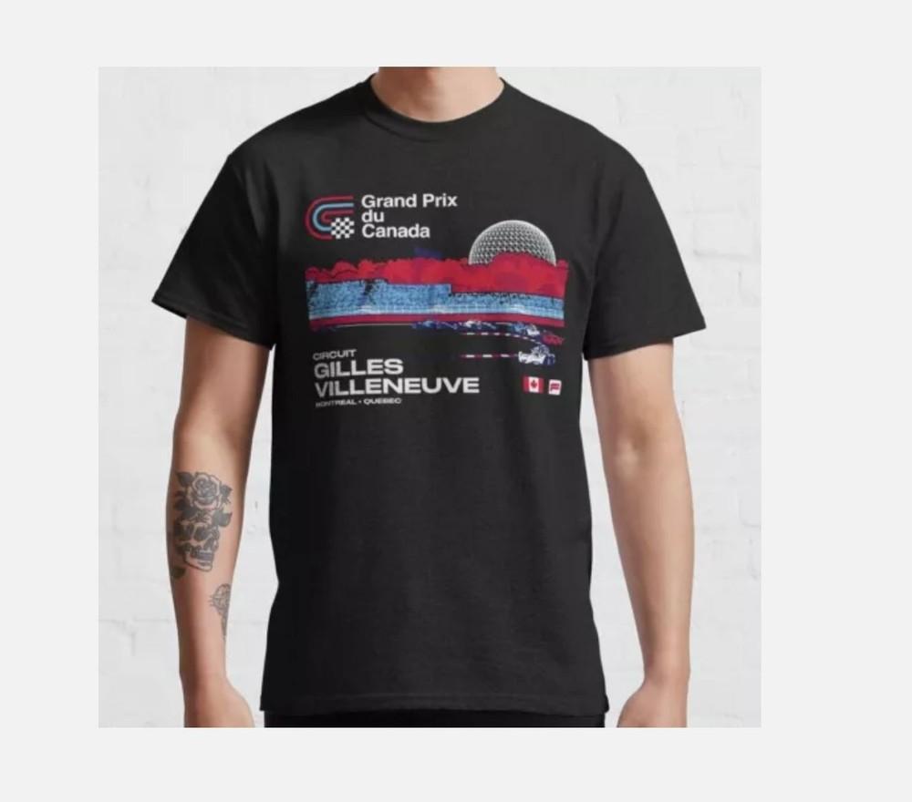 

HOT!! Canadian Grand Prix Montreal Canada Racing Retro T-Shirt, Size -5XL M
