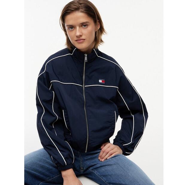 Куртка женская Tommy Hilfiger TJW нейлоновая Piping Blouson синий/черный