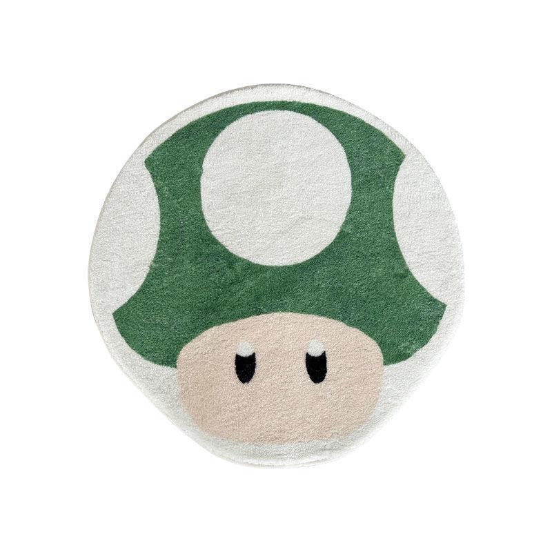 Cartoon Mushroom Head Household Absorbent Non-slip Thick Imitation Cashmere Carpet Wear-resistant Dirt Warm Bedroom Bed Blanket