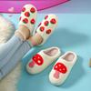 Cotton slippers men's winter new indoor home thick bottom warm non-slip household wool slippers women