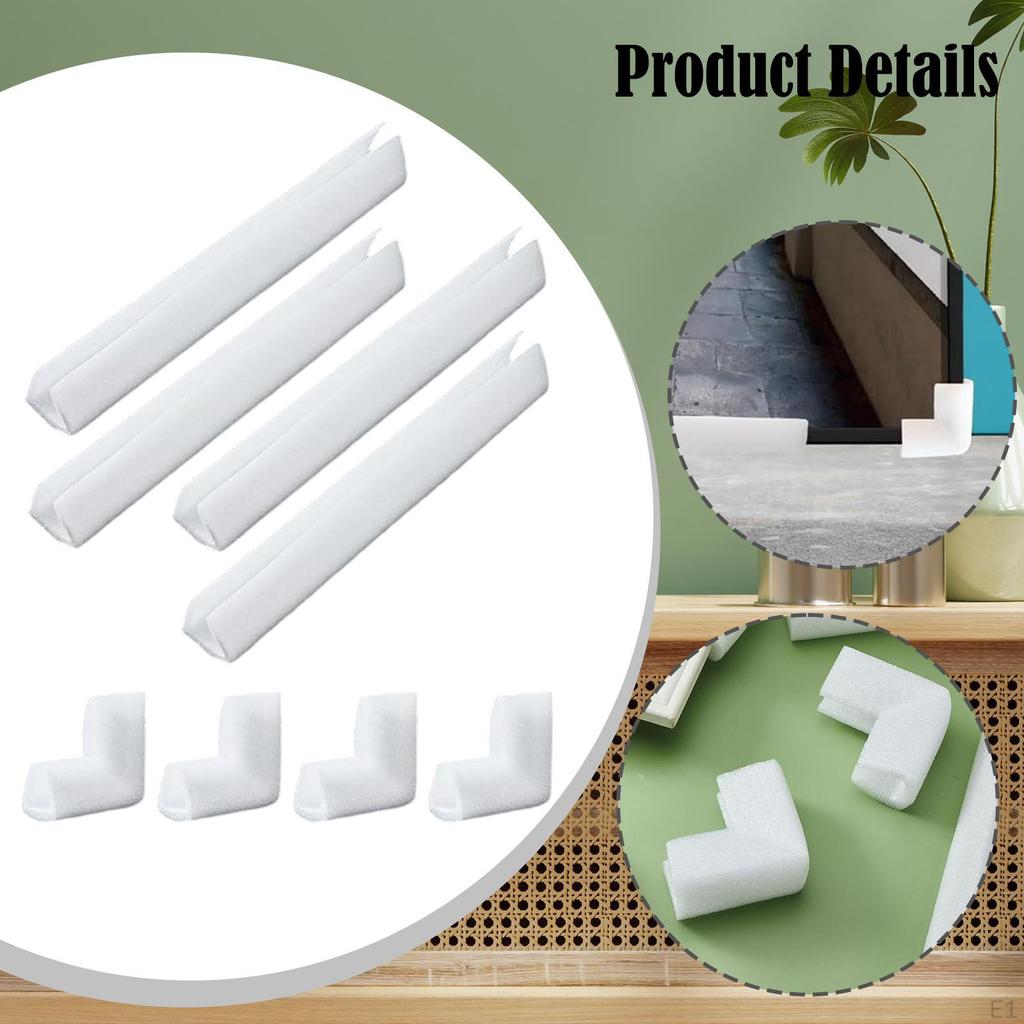 8Pcs Photo Mirror Packing Corner Foam Painting Storage Soft Accessories Art Shipping Corners Guard