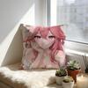 Cute Genshin Impact YYae MMiko Cushion Cover Cozy Velvet Throw PillowSoft Warm Cushion For Sofa  Bed