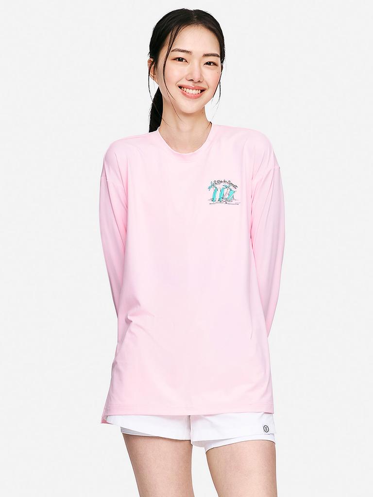 BARREL Uni Tropical Loose Fit Rash Guard Pink (B5Suwrg231Pnk)