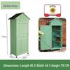 Outdoor Anti-Corrosion Solid Wood Garden Storage Cabinet with Sun Protection