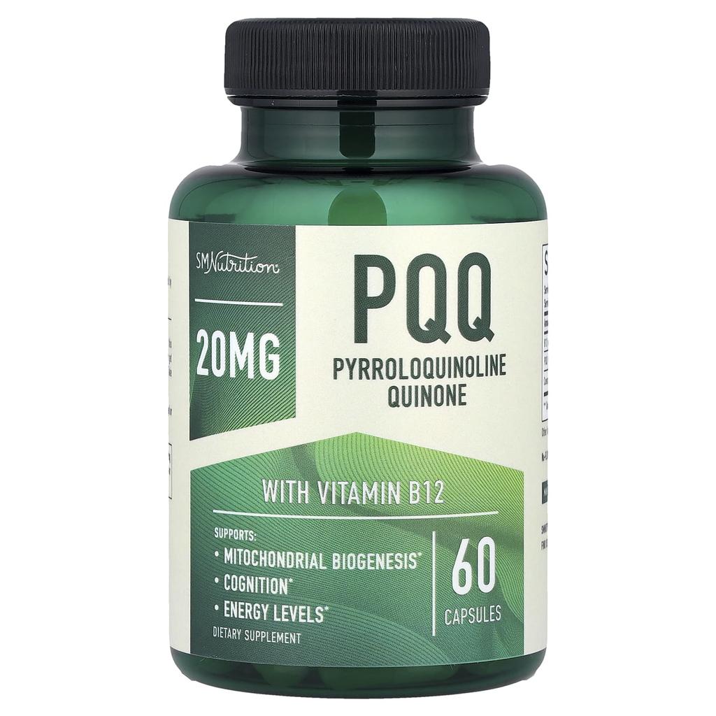 Pqq, with vitamin b12, 60 capsules